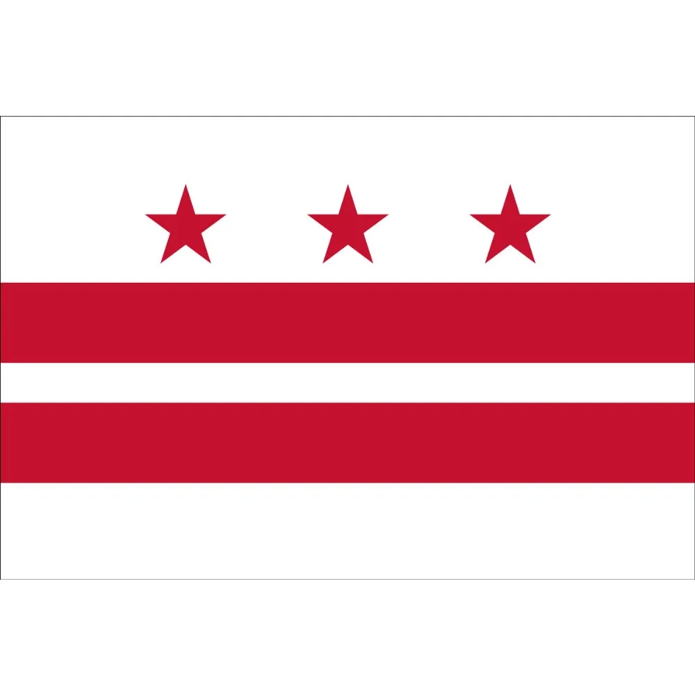 

Jimon 90x150cm district of columbia flag