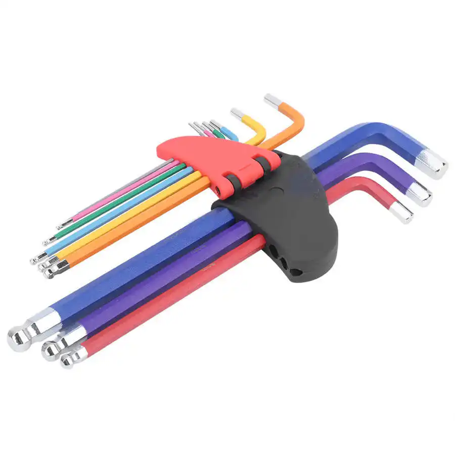 

Household Power Tool Set Electric wrench tool set Lengthened Type Flat End Hex Wrench Set Socket Wrench Hand Tools Kit C