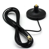 wifi antenna extension pure cupper rp sma male to female antenna with 3m cable magnetic base for router wireless network card