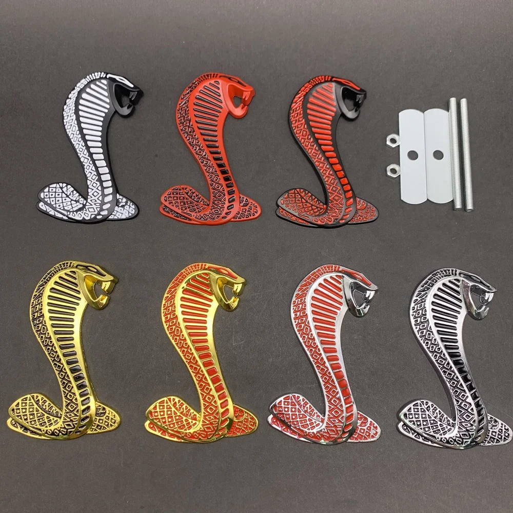 1x 3D металлической змеи Кобра логотип эмблема автомобиля сторона Fender задний