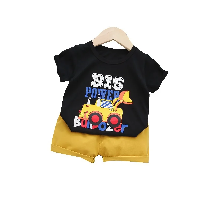 

Fashion Summer Boys Clothes Suit Children Girls Letter T Shirt Shorts 2Pcs/sets Toddler Cotton Casual Clothing Infant Tracksuits