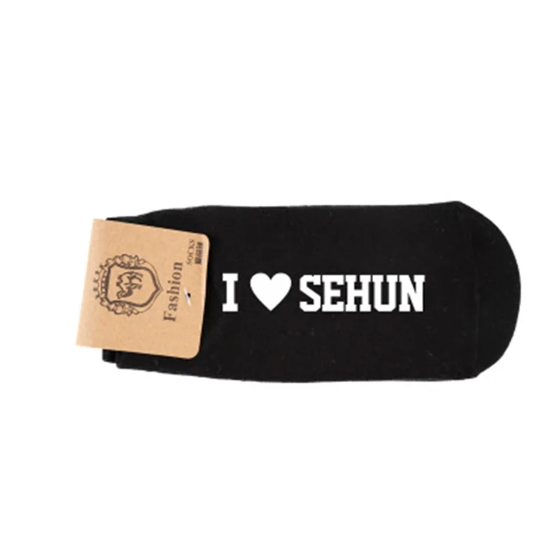 EXO с именами членов группы печати XIUMIN SUHO LAY BAEKHYUN CHEN CHANYEOL D.O. Носки-лодочки короткие носки LJJ197