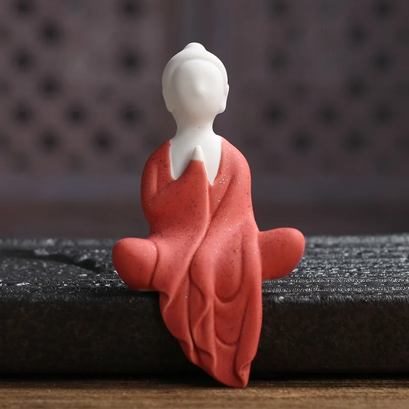 Zen керамическая красочная статуя монаха украшение Будды керамические креативные