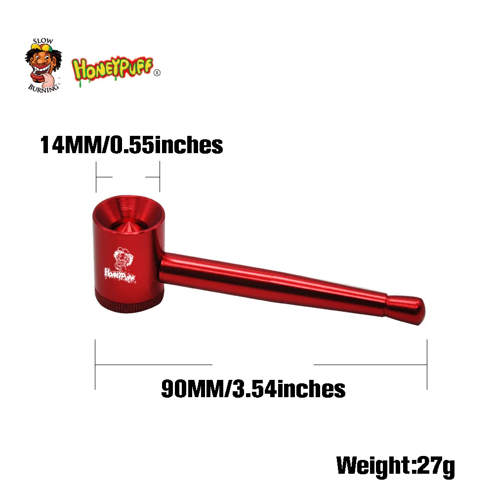 HONEYPUFF металлическая курительная трубка авиационная алюминиевая 14 мм чаша легкая