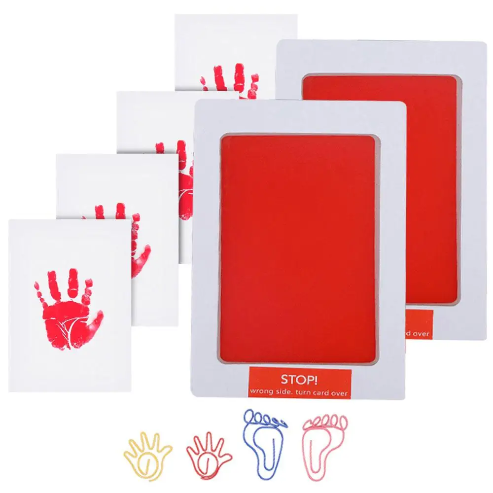 

Convenient Handprint Ink Pad Inkless Touch Record Creative Baby Baby Handprint Ink Pads New Born Clay
