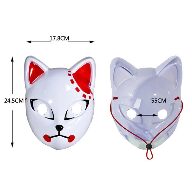 Demon Slayer Kimetsu LED Mask Props Sabito Halloween Party Light Masks for Adult Horror Led Up | Дом и сад