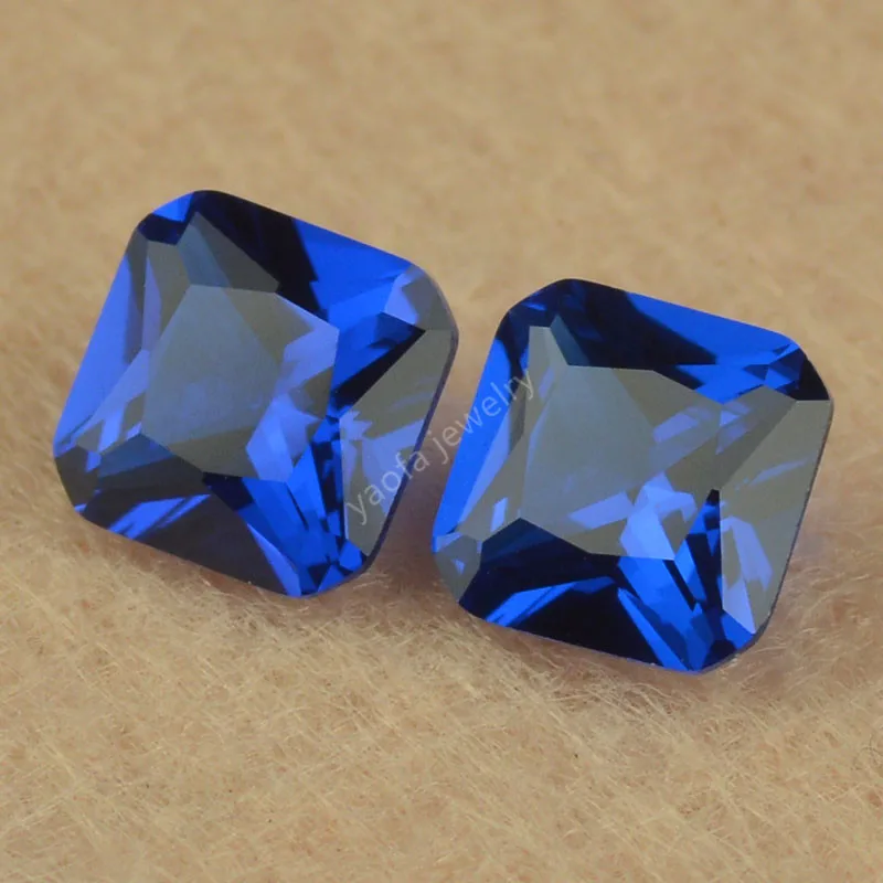 Оптовая продажа драгоценные камни 3x3 ~ 12x12 мм квадратная форма огранка принцессы