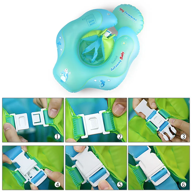 

Children's swimming pool accessories Baby swimming ring Inflatable baby armpit floating inflatable double raft ring toy