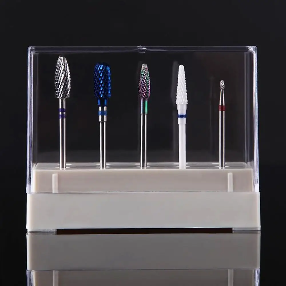 1 шт. набор сверл для ногтей коробка хранения 10 слотов Стенд маникюра Инструменты
