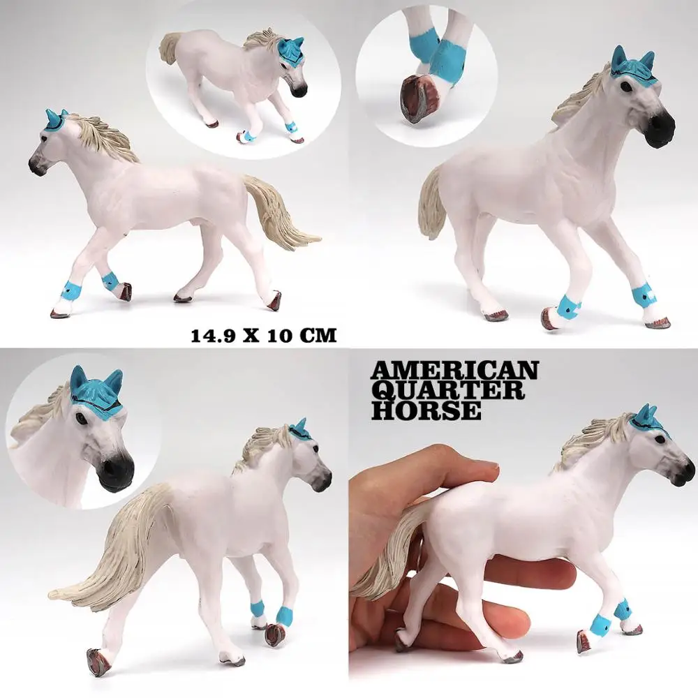 Дикие животные лошади игрушки Модель Набор для ребенка играть фигурку Мальчик