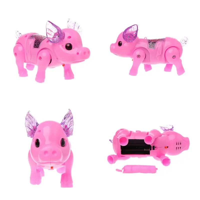

Cute Dreamy Pig Pet With Light Walk Music Electronic Pets Robot Toys For Kids Boys Girls Gift 19QF