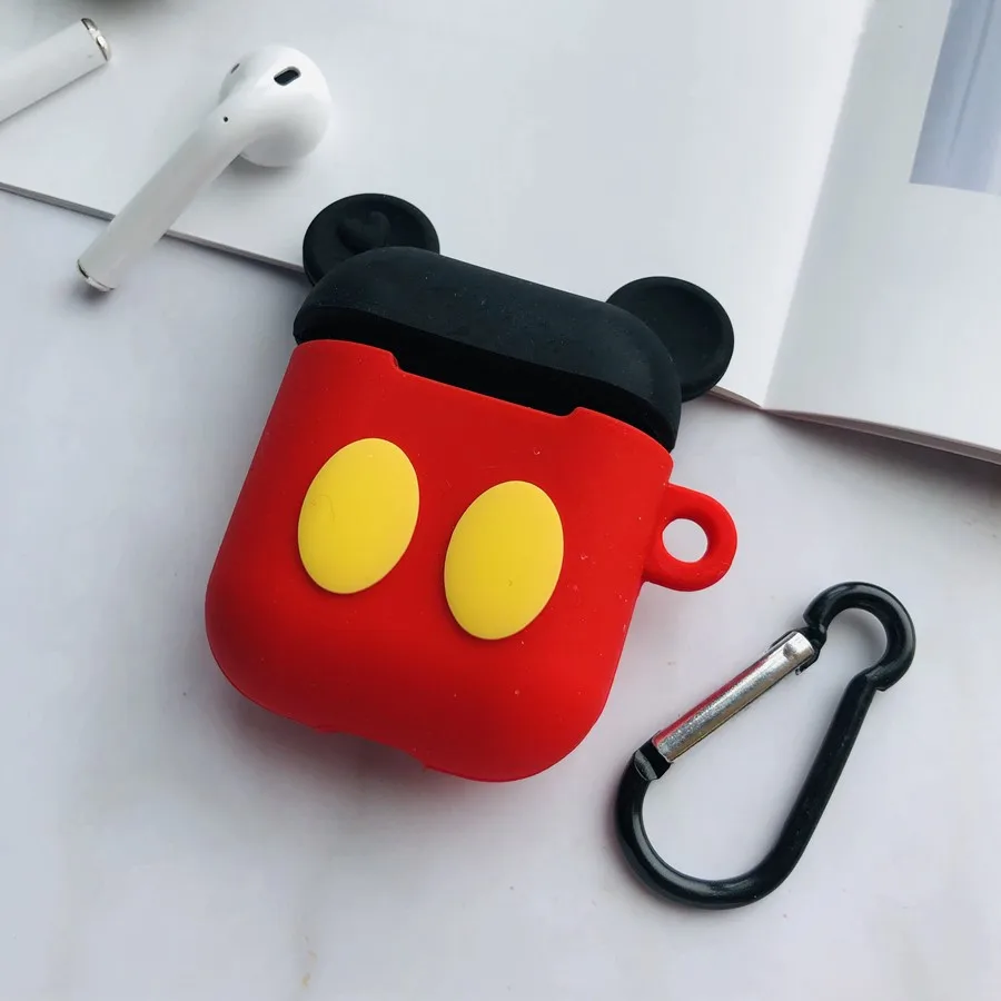 Подарочный мультяшный чехол airpod для apple airpods 1 и 2, мягкий разноцветный чехол для Airpods, силиконовый чехол, bluetooth наушники