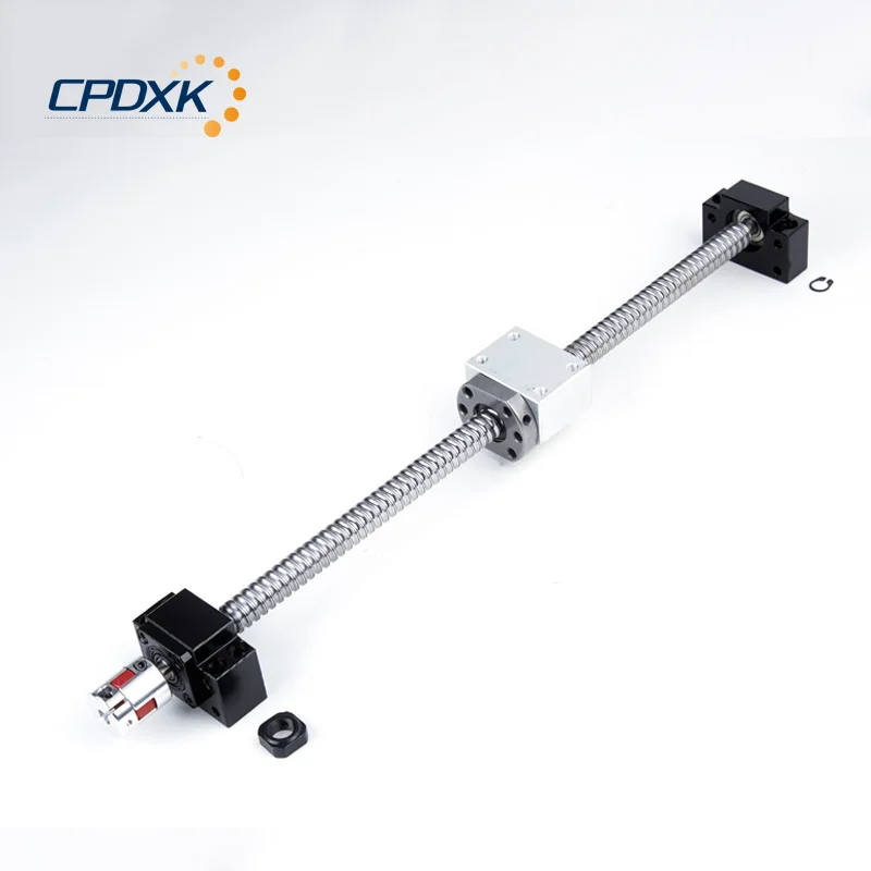 

Ball Screw Kit :SFU2505 Ball Screw L900mm End Machined +BKBF20 +Nut Holder+Coupler for CNC