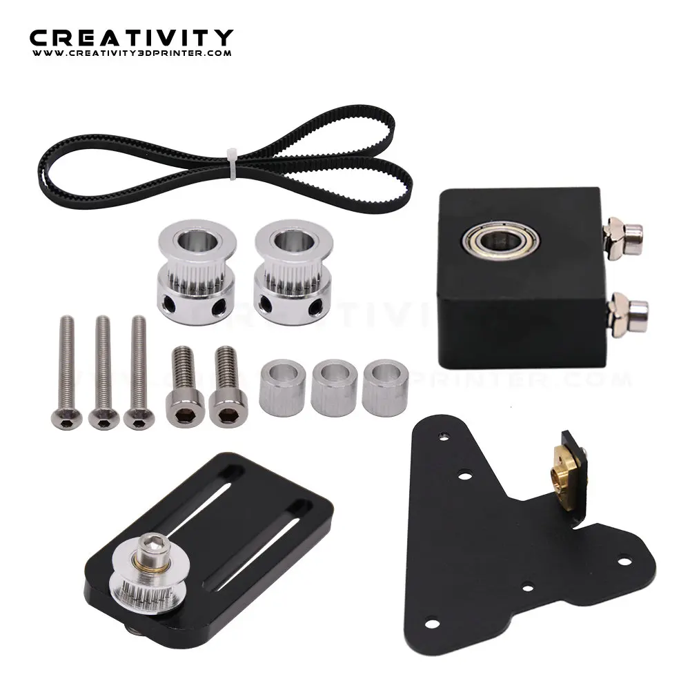 

3D Printer Parts Upgrade Kits Creality Ender 3/CR10 Dual Z Axis T8 Lead Screw Kits Bracket Aluminum Profile WIth Belt Pulley