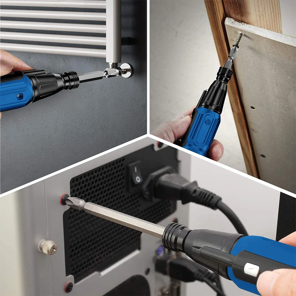 

Rechargeable Cordless Screwdriver-Electric Screwdriver USB Anti-slip Big Torque Electric Screwdriver Drill Home DIY Power Tools