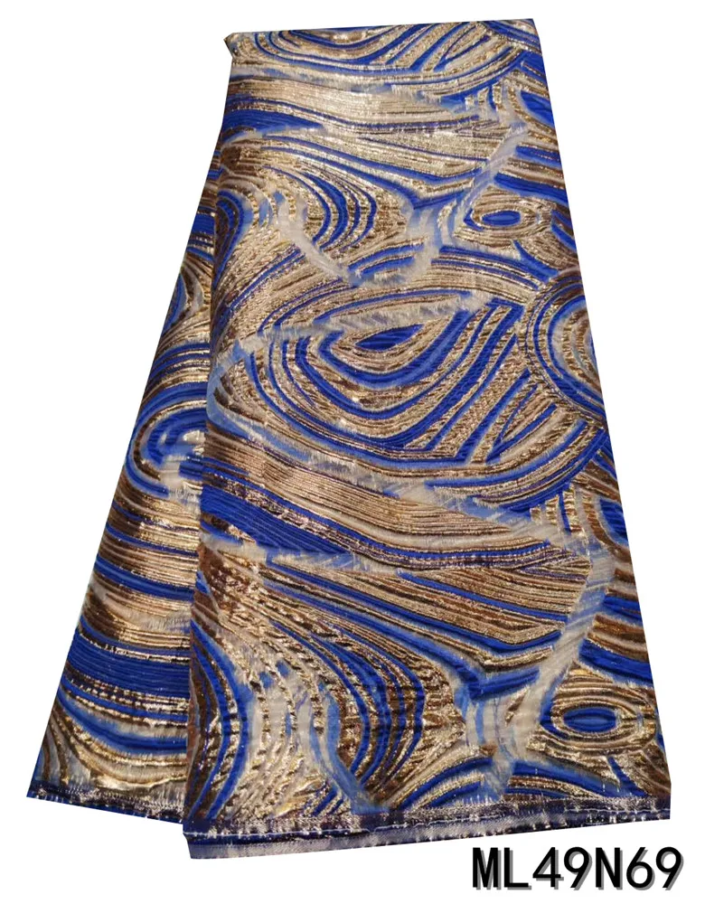 

Красивое французское кружево, Африканское Сетчатое кружево, новейший дизайн, кружевной материал для вечеринки 5 ярдов, тканевая ткань ML49N69