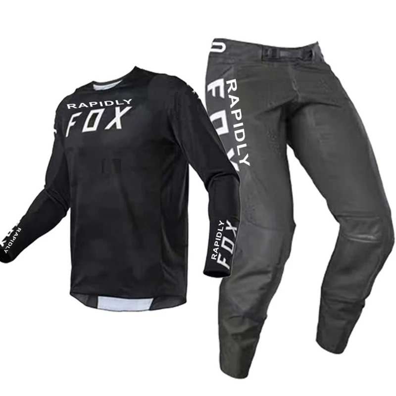 

NEW 2021 RAPIDLY FOX 180/360 Combo motocross gear set mx jersey pants motorbike clothing mtb enduro car racing suit Off Road