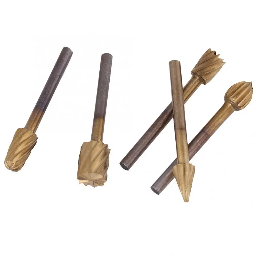 

10pcs Tungsten Steel Solid Carbide Rotary Burrs Set, Woodworking Carving Tool Set Household