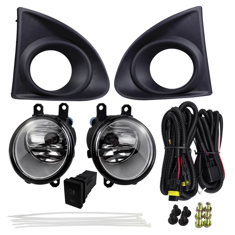 

Car Wires Switch Front Bumper Driving Fog Lights DRL Lamps Day Light with Bezel for Toyota AXIO 2013-2015