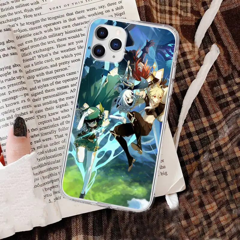 

Top games Genshin Impact Phone Case for iphone 6s 7 8plus xr xs max 11 12 pro max mini funds clear
