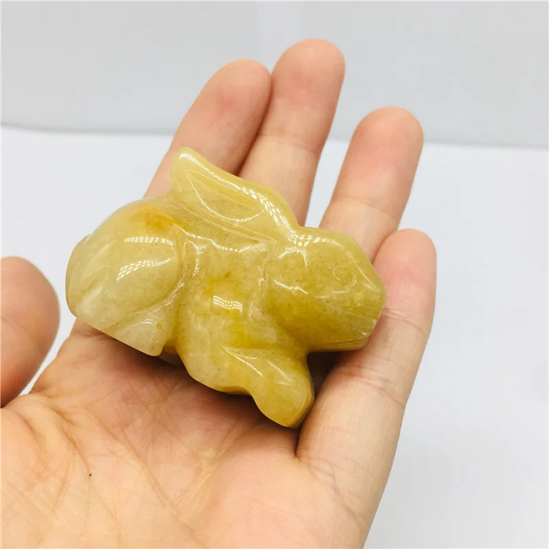 Кварцевый кролик из натурального кристалла | Дом и сад