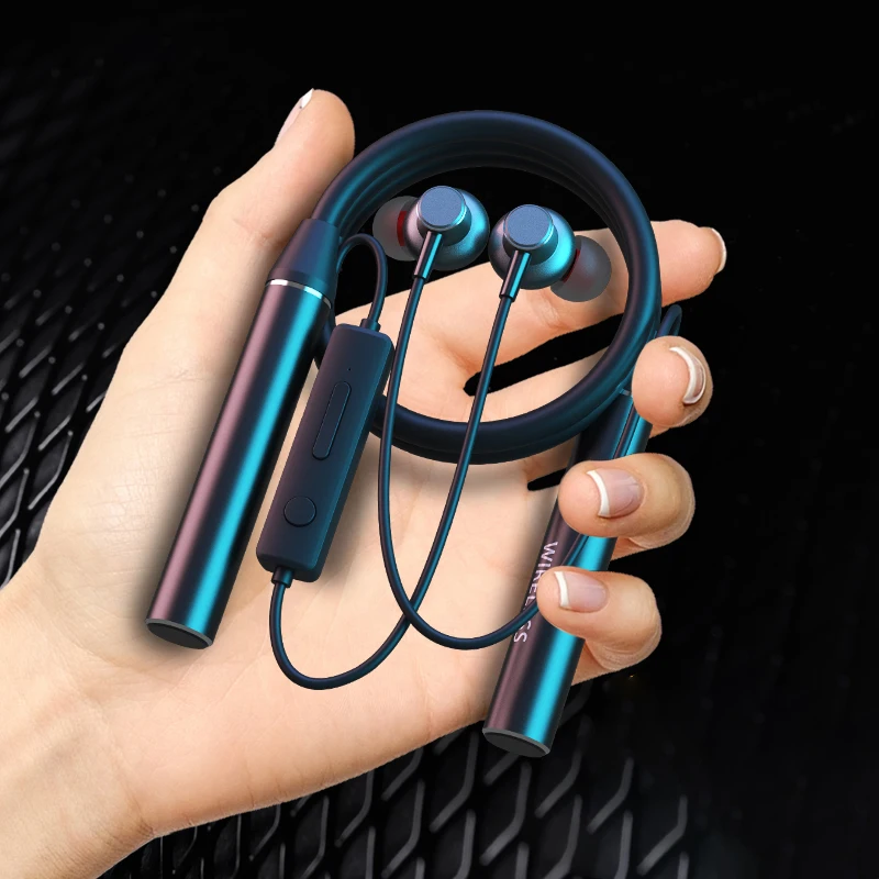 

TF Card Bluetooth Headphone with Mic 80 Hours Playback Wireless Earphones Headphones Bass Sport Headsets Neckband Stereo