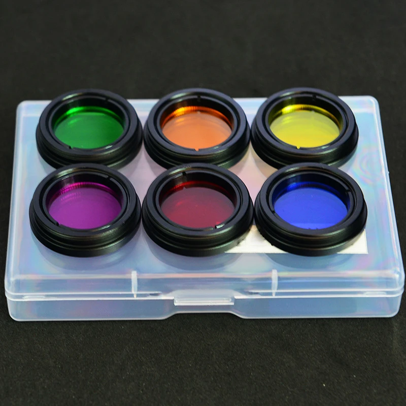 

1.25 Inch/31.7mm Moon Nebula Filter Lens,astronomical Telescope Accessories,6 Colors of Red,orange,yellow,green,blue and Purple