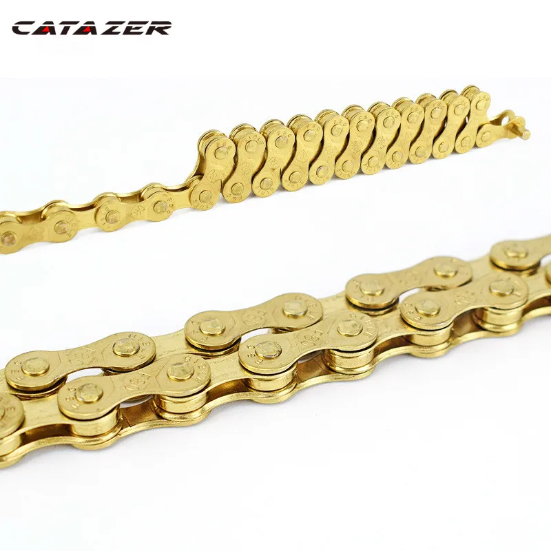 Catazer велосипеды 8 Скорость золотая цепочка Горный Дорожный велосипед цепи 24 |