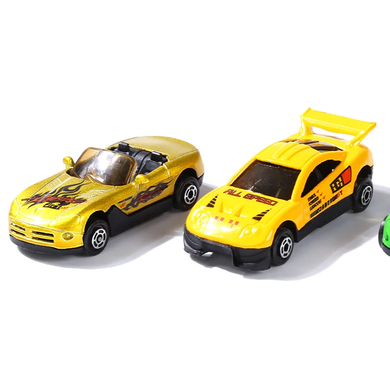 Новая детская Игрушечная модель автомобиля 1: 87 мультфильм мини-моделирование