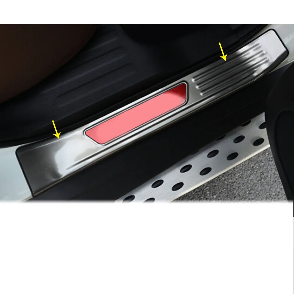 

Car Pedal Door Scuff Plate Cover Threshold Stick External Outside 4pcs For Nissan X-Trail XTrail T32/Rogue 2017 2018 2019 2020