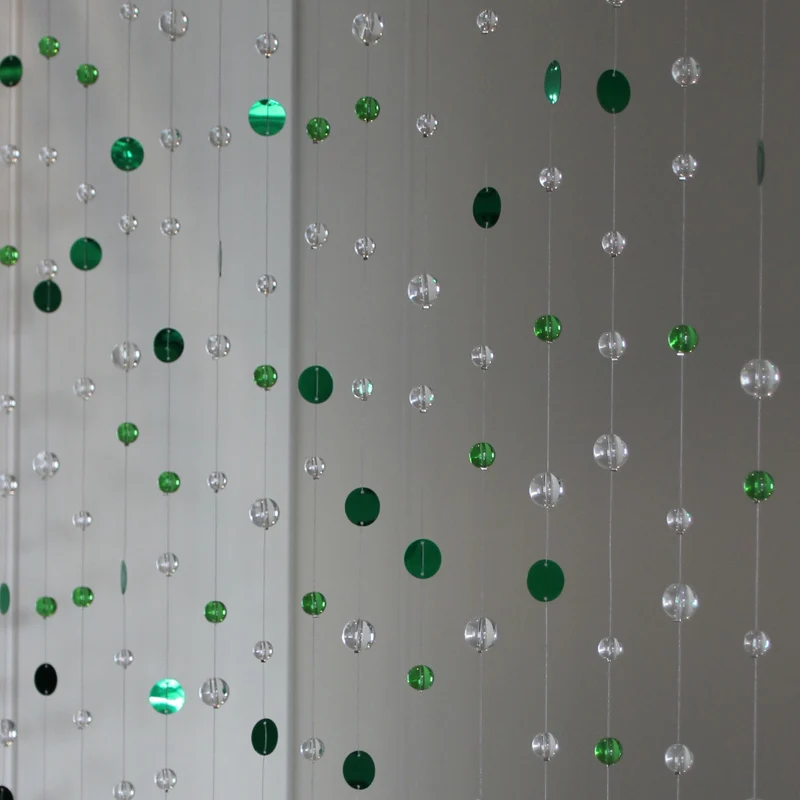 Стеклянные перегородки для дома гостиной занавески из бисера ПВХ с блестками