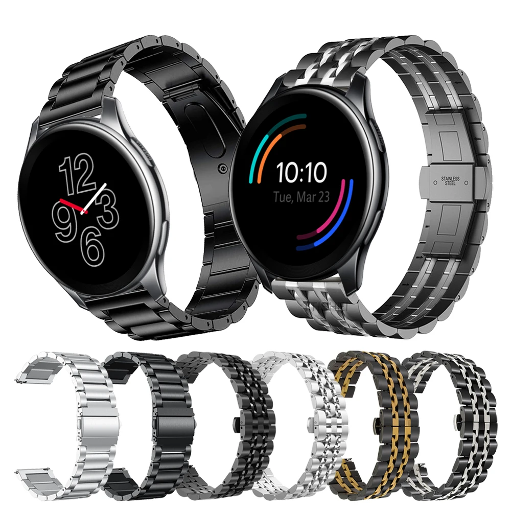 

22mm Classic Metal stainless steel Wrist Band For Oneplus Watch Strap one plus Smartwatch Bracelet Watchbands