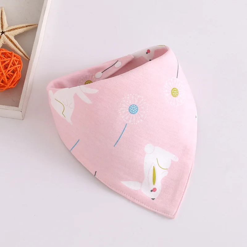 

Soft Feeding Triangle Apron Baby Bibs Cotton Cartoon Print Saliva Towel for Boys Girls Newborn Bandana Drool Stuff Burp Cloths