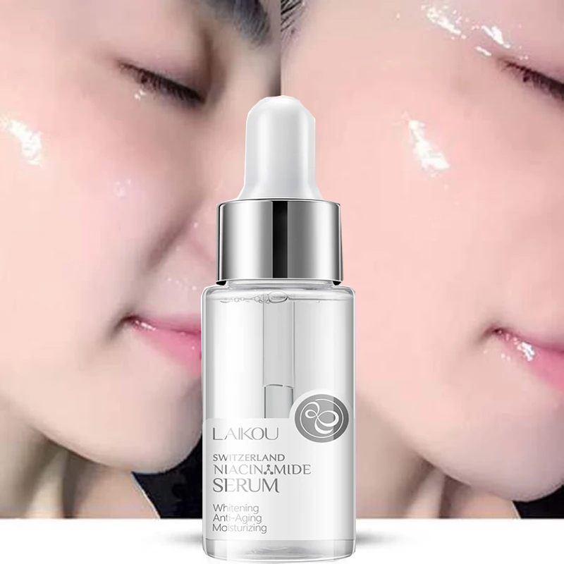 

LAIKOU Moisturizing Face Serum Hyaluronic Acid Whitening Shrink Pores Essence Remove Fine Line Anti-Aging Nicotinamide Skin Care