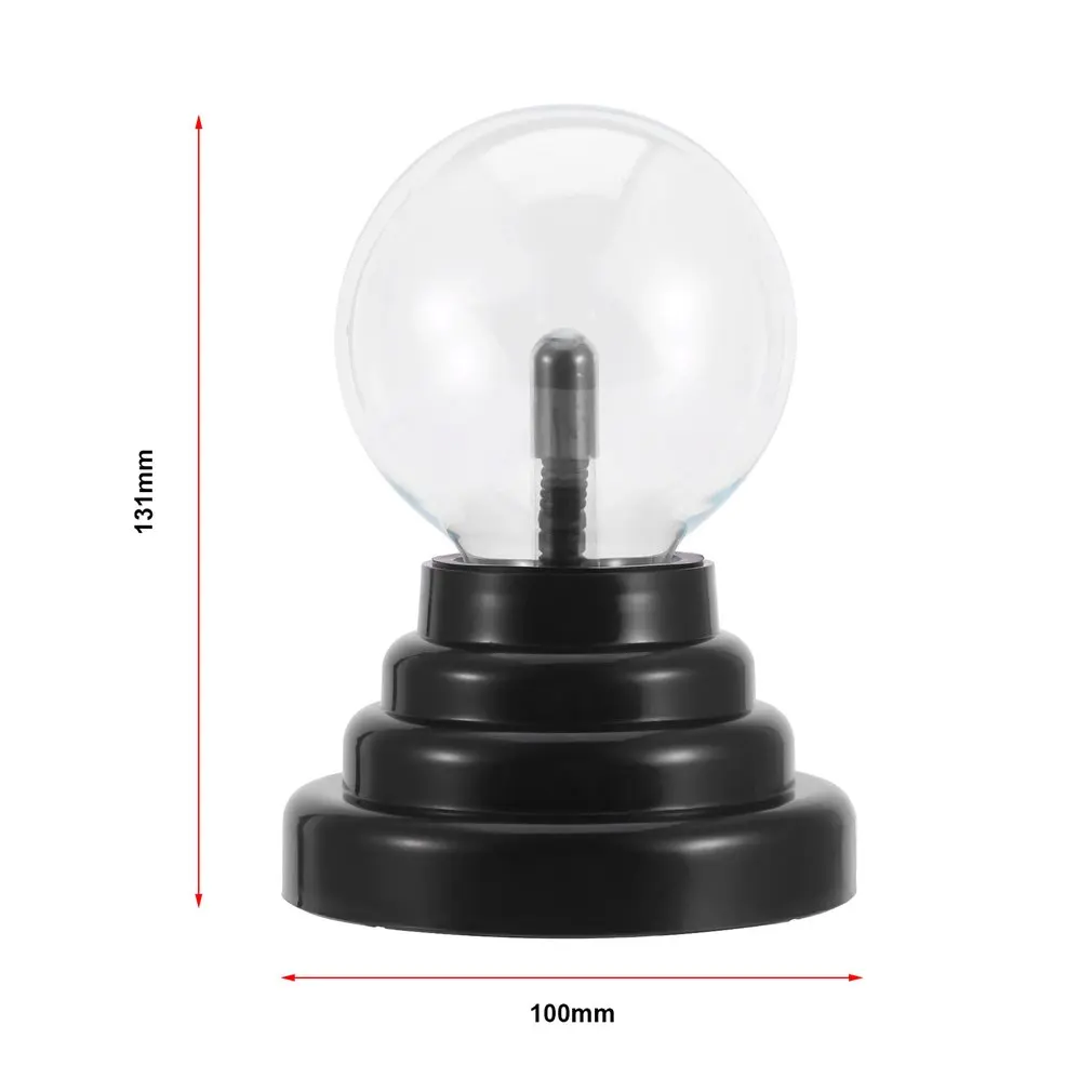

ICOCO 3 inch USB Plasma Ball Electrostatic Sphere Light Magic Crystal Lamp ball Desktop Globe Laptop Light Lamp Christmas Party