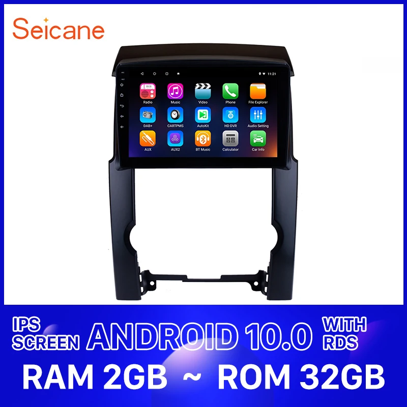 Автомобильный радиоприемник Seicane 10 1 дюймов RDS IPS Android 0 для 2009 2011 2012 KIA Sorento GPS Navi