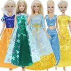 Мода 5 шт.лот платье в сказочном стиле вечернее платье наряд принцессы аксессуары для косплея одежда для куклы барби игрушка сделай сам