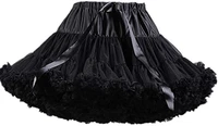 womens 3 layered pleated tulle petticoat tutu puffy party cosplay skirt 2021