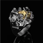 Модный подарок на День святого Валентина для мужчин и женщин, кольцо с романтическим поцелуем для пары, увеличенная серия любви, кольцо, шикарный подарок, креативный подарок, 2021