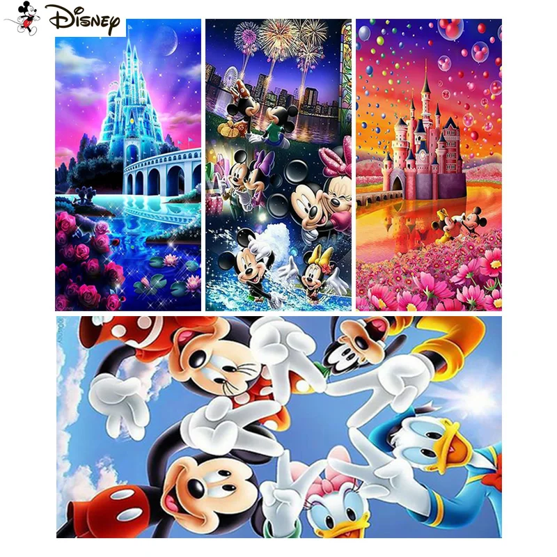 Алмазная картина Микки Маус из мультфильма Disney вышивка смолы 5D сделай сам ручная