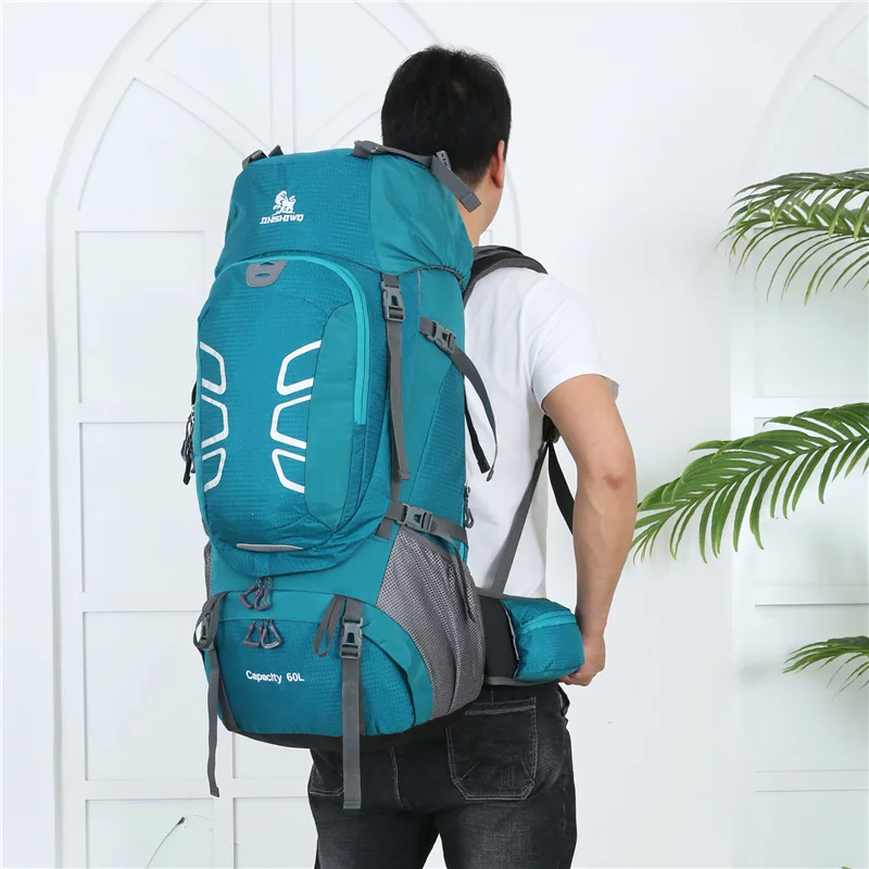 للبيع 60L مقاوم للماء تسلق التنزه في الهواء الطلق على ظهره النساء والرجال حقيبة التخييم تسلق الجبال على ظهره الرياضة دراجة حقائب السفر