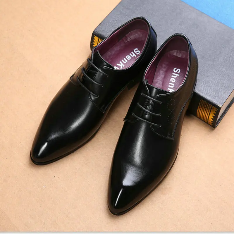 2019 г. Весенние новые деловые повседневные мужские кожаные туфли модные