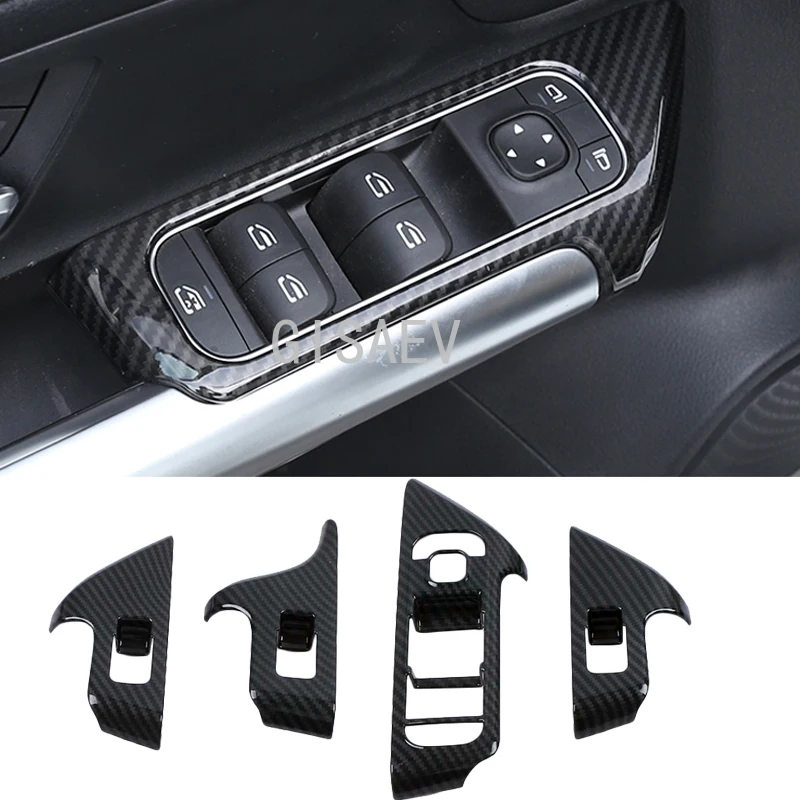 

For Mercedes-Benz B-Class W247 GLB X247 ABS carbon fiber style inner door bowl protector car accessories