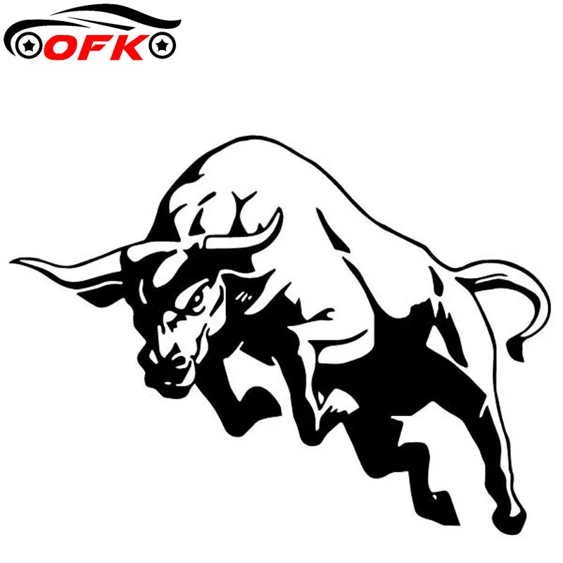 Автомобильные наклейки Декор мотоциклетные Переводные картинки сильный бык