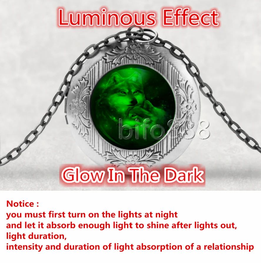 BIFOYOU волк кабошон стекло ароматерапия фото медальон ожерелье Духи Подвеска для