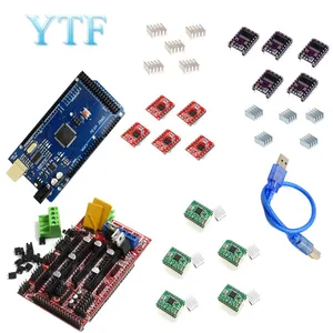 Панель управления Mega 2560 R3, RAMPS 1,4, 5 шт., DRV8825 или A4988, привод шагового двигателя, запчасти для 3D-принтера