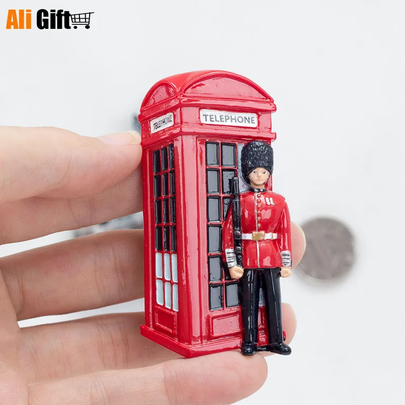 AliGift британские магниты на холодильник из смолы Бельгия Лондонский мультяшный