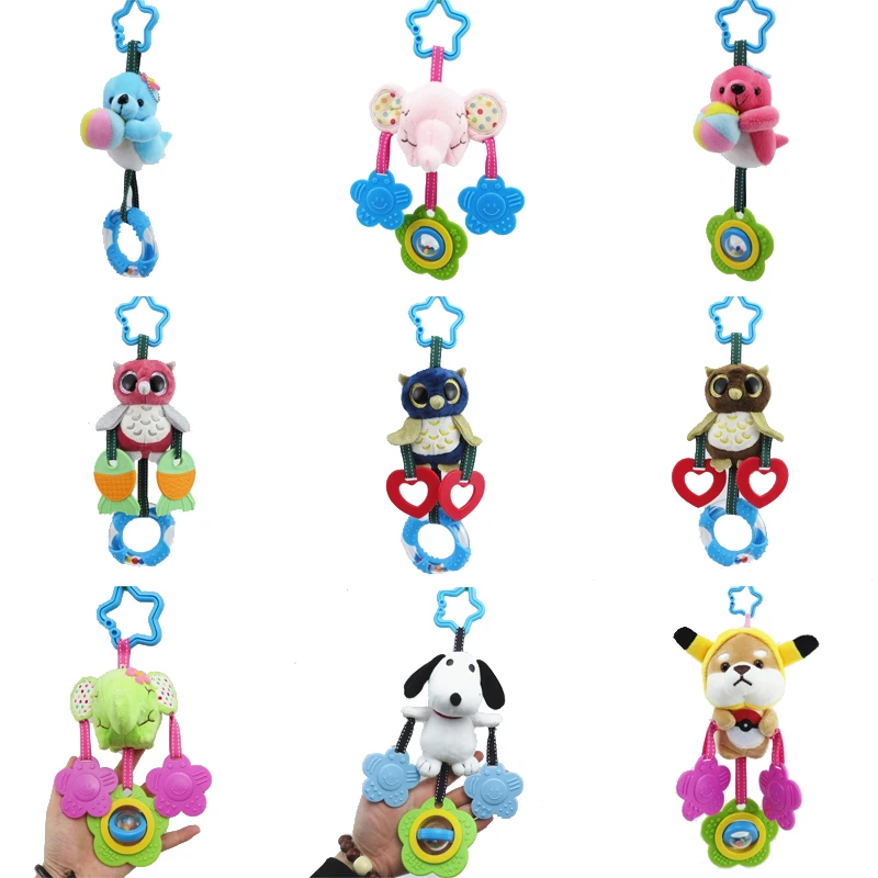 Плюшевый браслет в виде слона с мультяшными животными Ослик подвесные