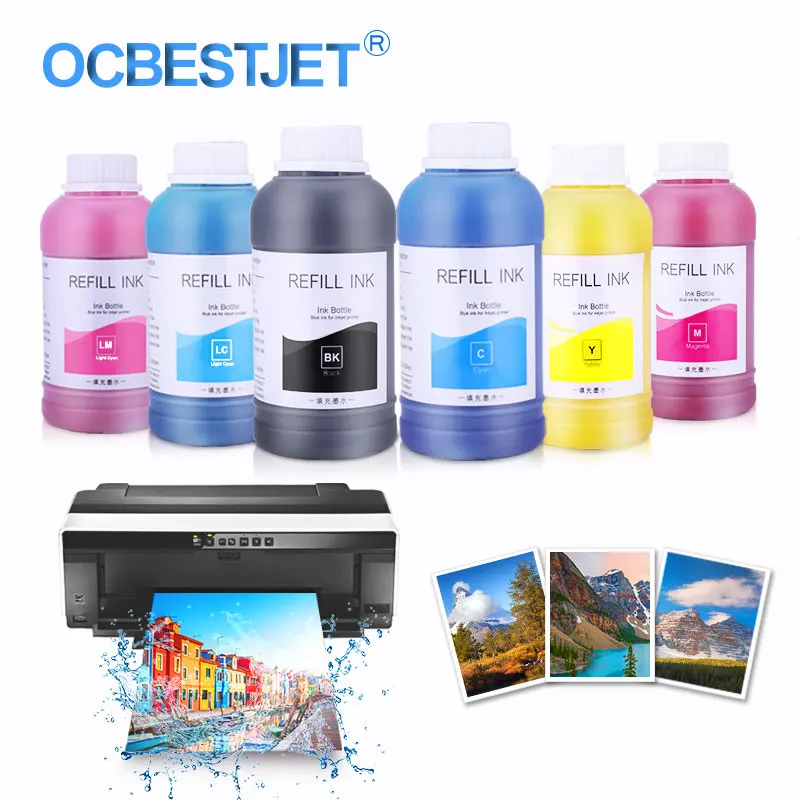 Пигментные чернила для Epson T50 T60 P50 P60 L800 L805 L1300 R330 PX660 1390 1410 1500 Вт 6x250 мл|Наборы