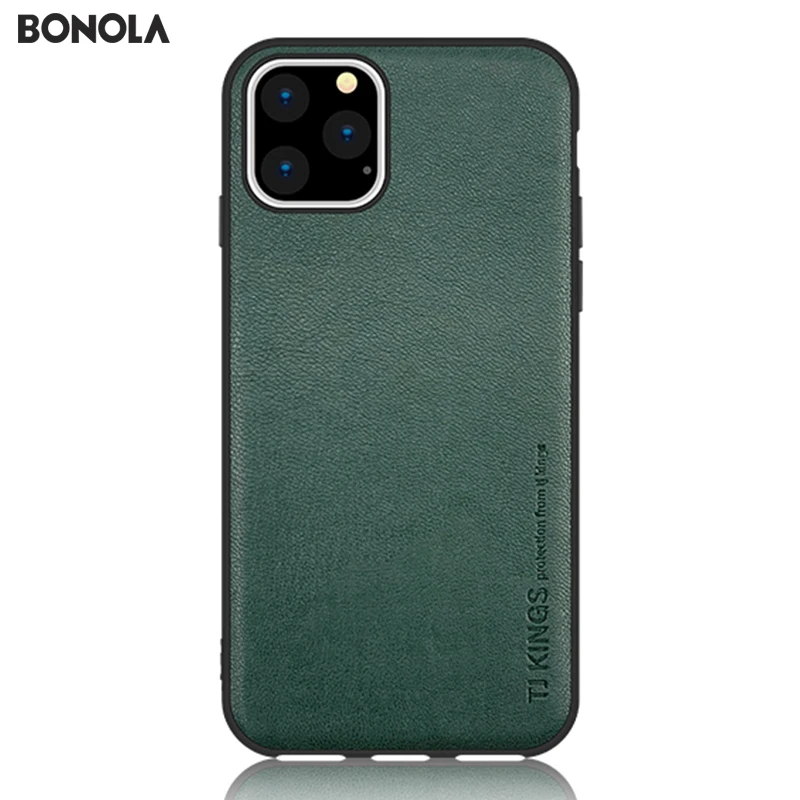 Bonola Lambskin Case For iPhone11Pro Max/11Pro/11 High Grade Genuine Leather iPhone11Pro/11/11max Anti-fall Cover |